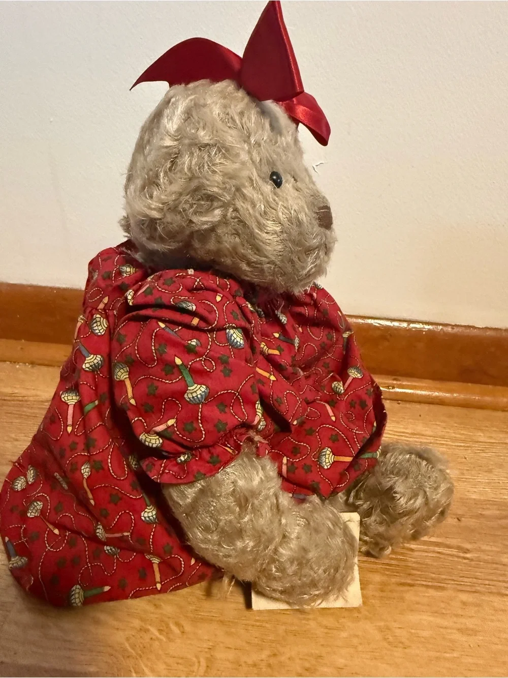 Vintage Ganz 1998 Cottage Collectables Becca Christmas Teddy Bear